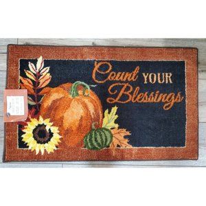 Nourison Welcome Fall Accent Decor Accent Rug 18×30 Bedding, Multicolor